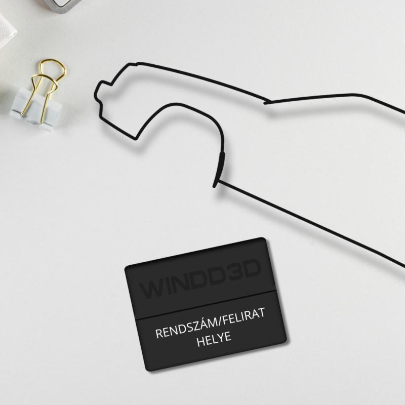 Egyéni felirattal vagy rendszámmal