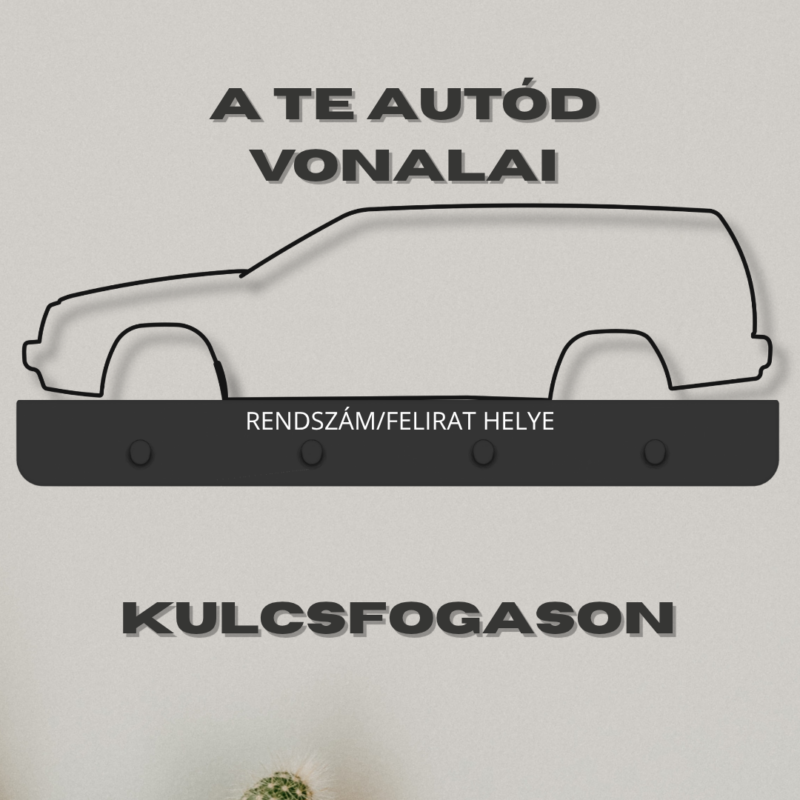 Kulcsfogas egyéni felirattal vagy rendszámmal
